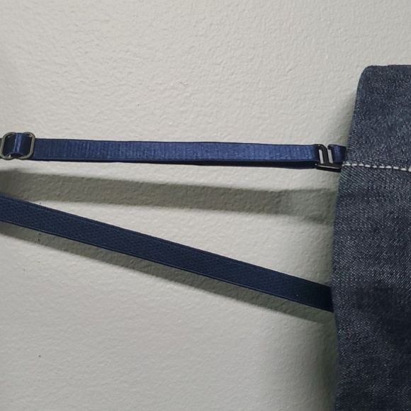 Guess jeans dress size 11 junior blue demin sundress stretch back sun dress - Picture 4 of 9